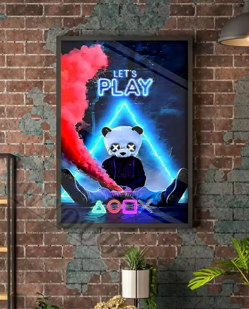 Premium Wandbilder - Neon-Respawn: Wandbilder-Kollektion für Gamer (mehrere Größen erhältlich)